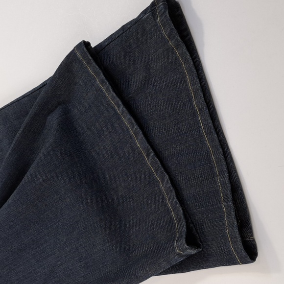 Fashion🔺️Bug Moderately Curvy Dark Wash Wide Leg Blue Jeans Size 22W - Picture 13 of 17